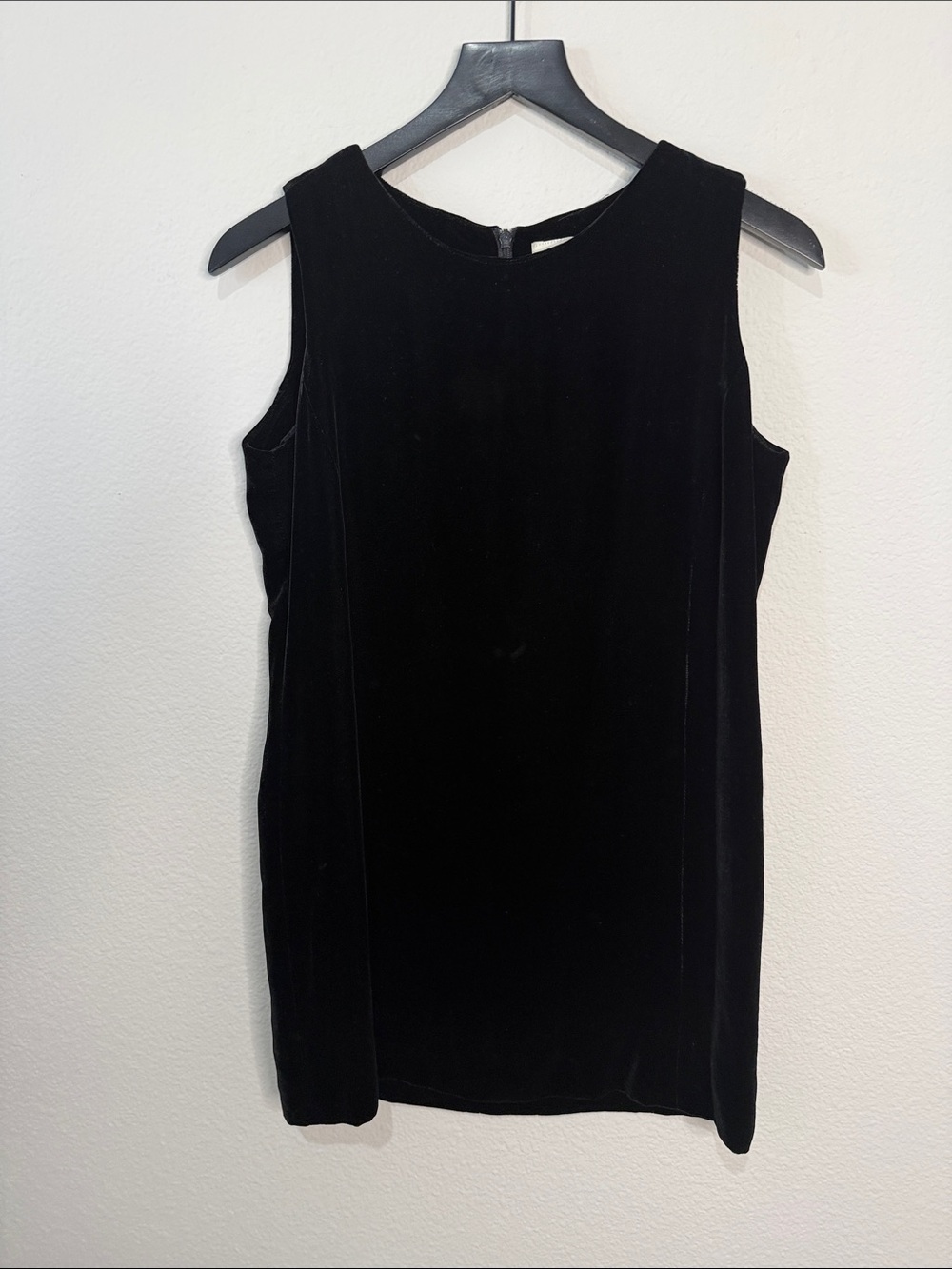 Vintage 90’s GAP Black Velvet Sleeveless Mini Dress